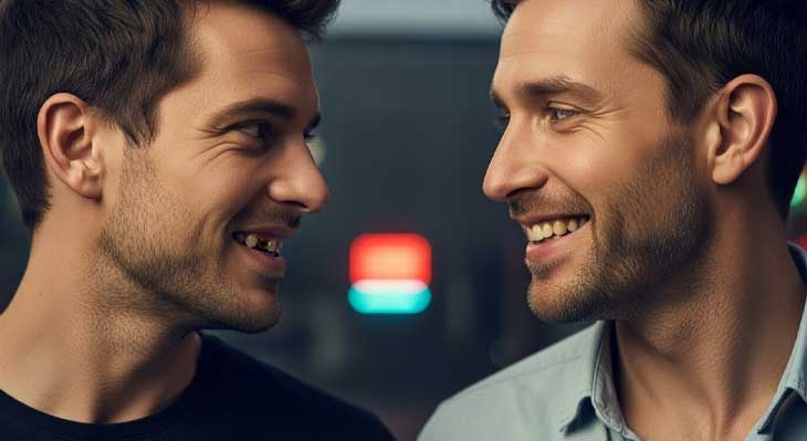 فرق پوسیدگی و تغییر رنگ دندان