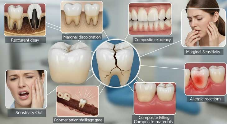 عوارض و معایب کامپوزیت دندان