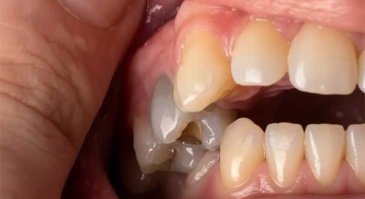 تغییر رنگ دندان پر شده