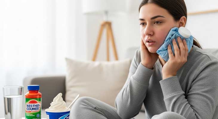 کاهش درد و ورم بعد از جراحی دندان عقل