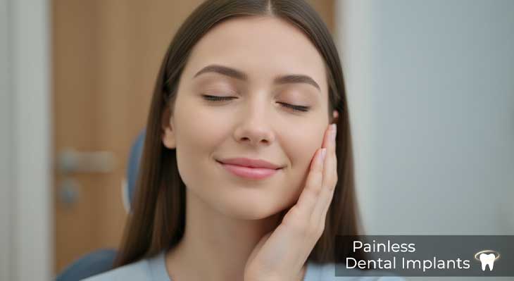 ایمپلنت دندان بدون درد